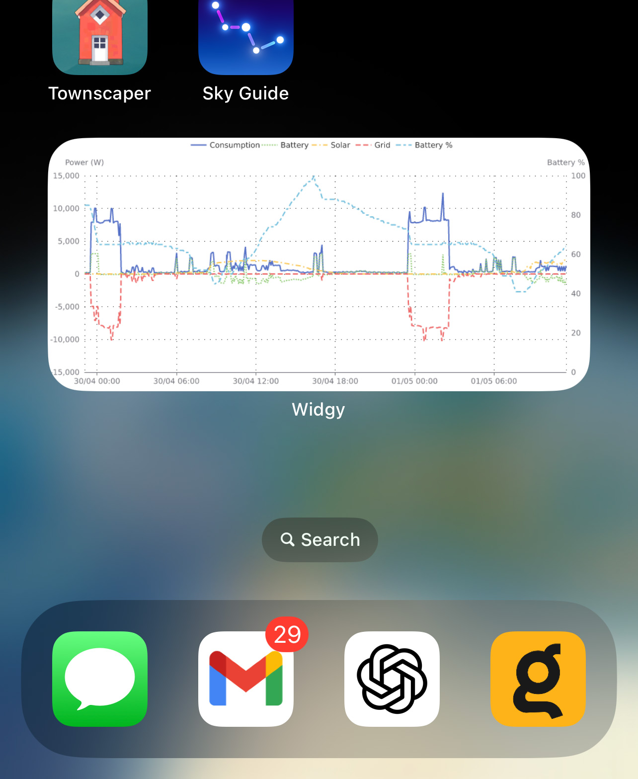 GivEnergy Cloud Rig on iOS
