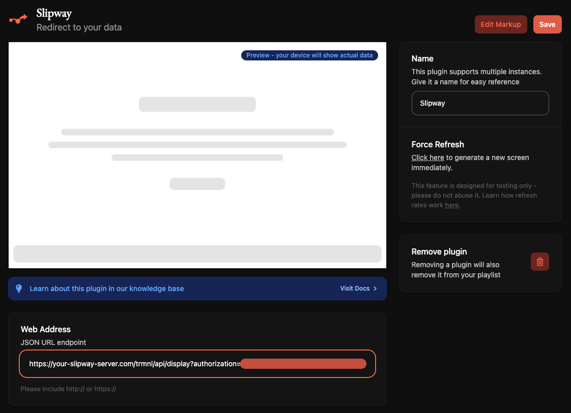 TRMNL Redirect Plugin