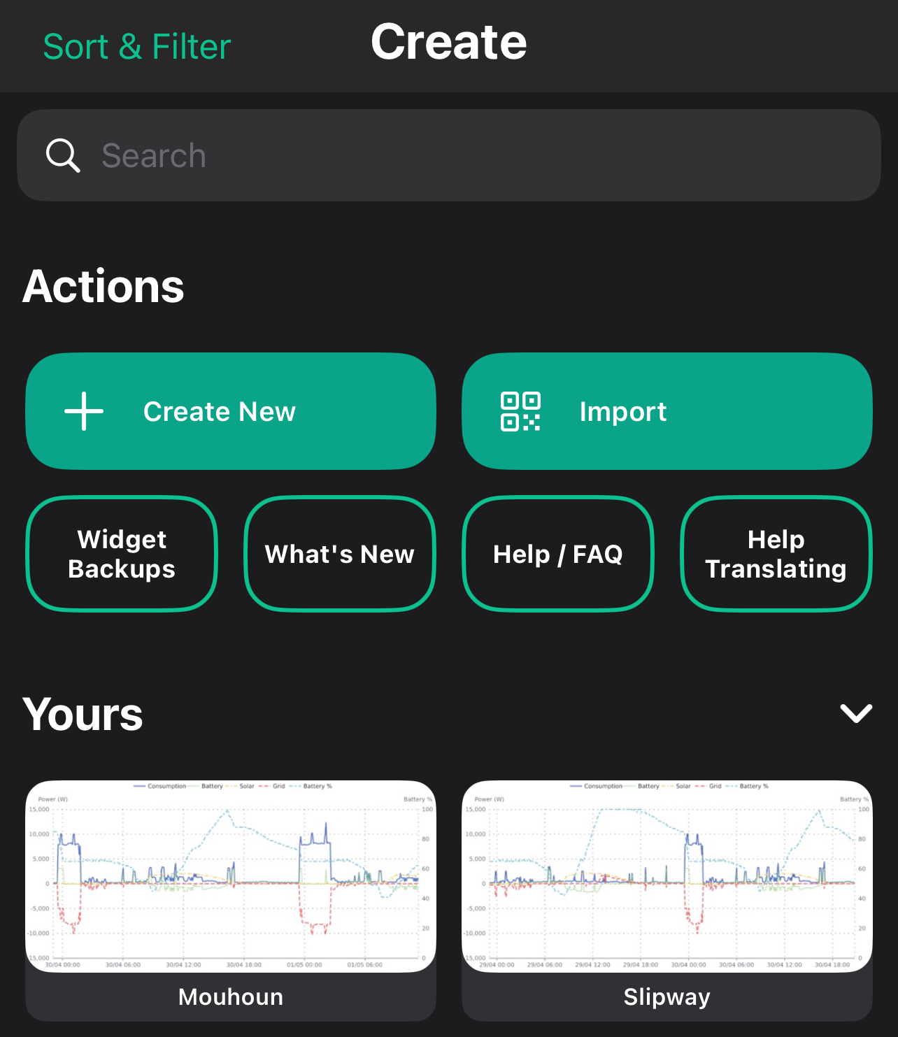 Widgy Yours Page